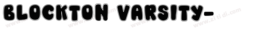 BLOCKTON VARSITY字体转换